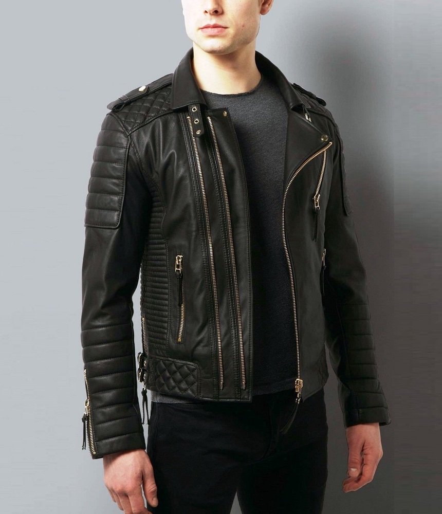 biker leather jacket mens