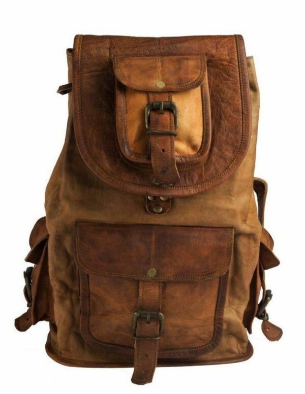 Backpack Soft Leather Genuine Vintage Bag Women Travel New S Brown Shoulder