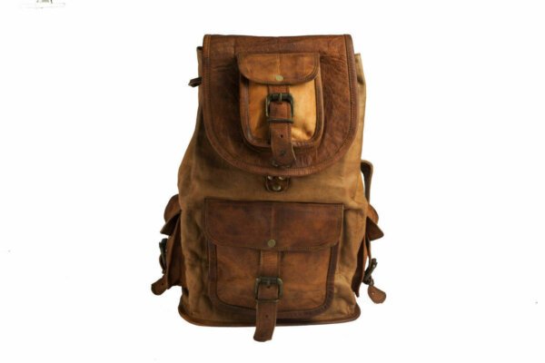 Backpack Soft Leather Genuine Vintage Bag Women Travel New S Brown Shoulder