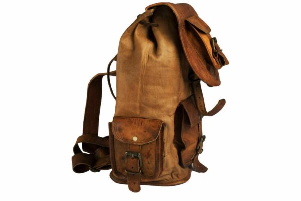 Backpack Soft Leather Genuine Vintage Bag Women Travel New S Brown Shoulder