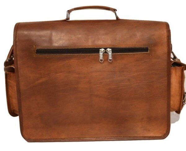 Men's New Genuine Leather Shoulder Large Brown Satchel Vintage Handmade Bag