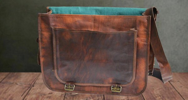 Men's Genuine Vintage Leather Messenger Man HandBag Laptop Briefcase Satchel Bag