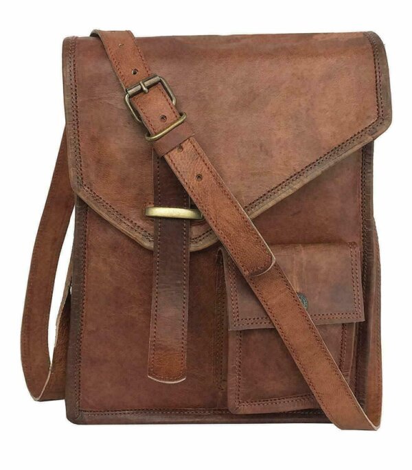 Bag Leather Vintage Messenger Shoulder Men Satchel S Laptop School Briefcase New