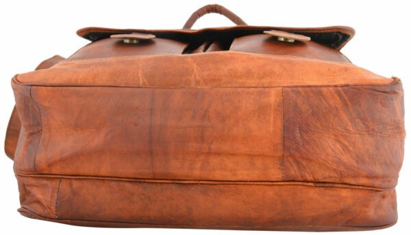 New Men's Genuine Vintage Brown Leather Messenger Shoulder Laptop Briefcase Bag