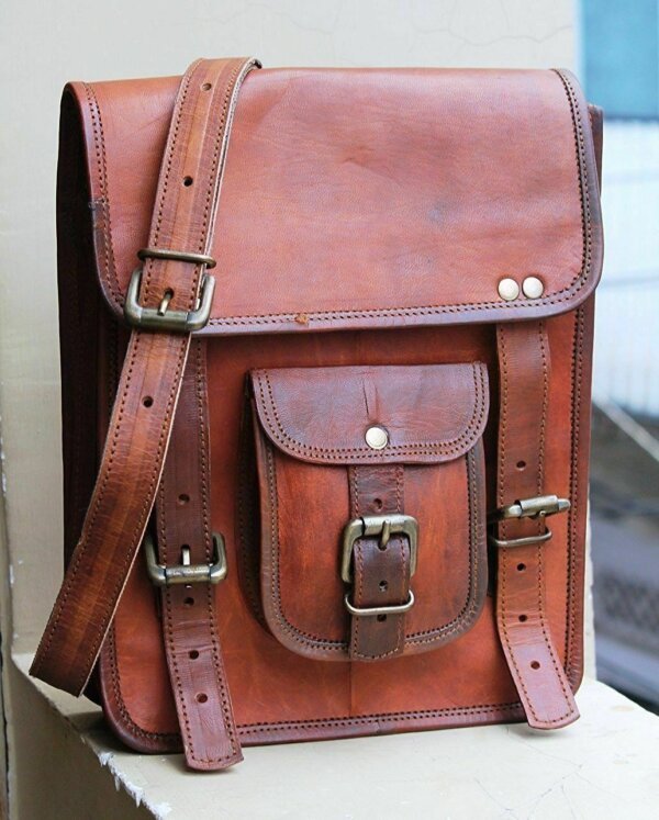 Men's Vintage New Brown Genuine Leather Messenger Laptop Satchel S Shoulder Bag