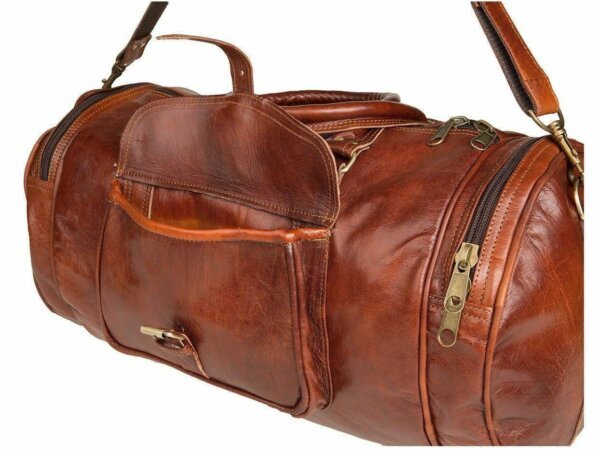 Genuine Leather New Duffel Men's Overnight Carry-On Travel Luggage Gym Bag