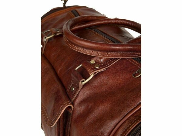 Genuine Leather New Duffel Men's Overnight Carry-On Travel Luggage Gym Bag