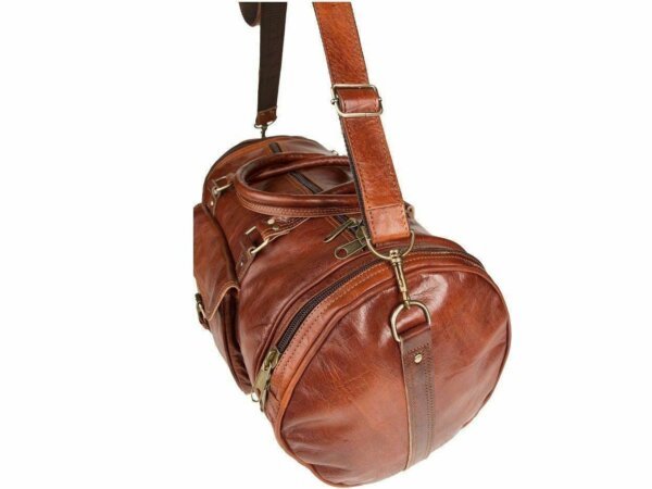 Genuine Leather New Duffel Men's Overnight Carry-On Travel Luggage Gym Bag