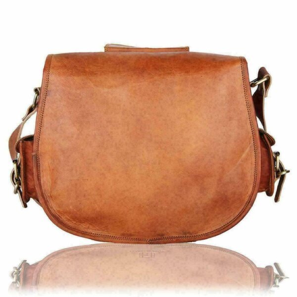 Women's Satchel Bag Genuine Leather Saddle Sling Messenger Shoulder Tote Retro